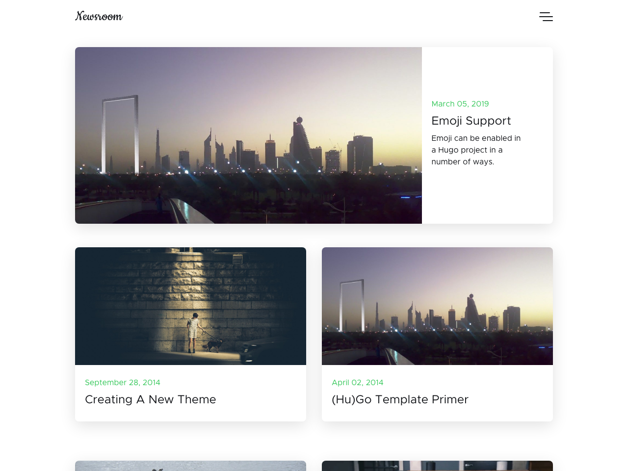 Newsroom screenshot
